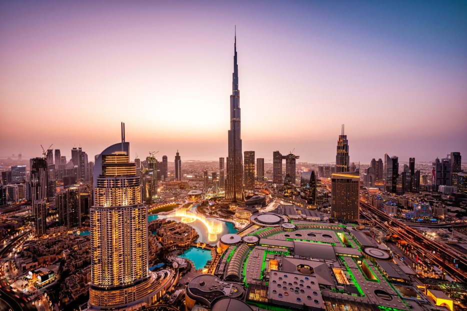 Vacation spots in Dubai