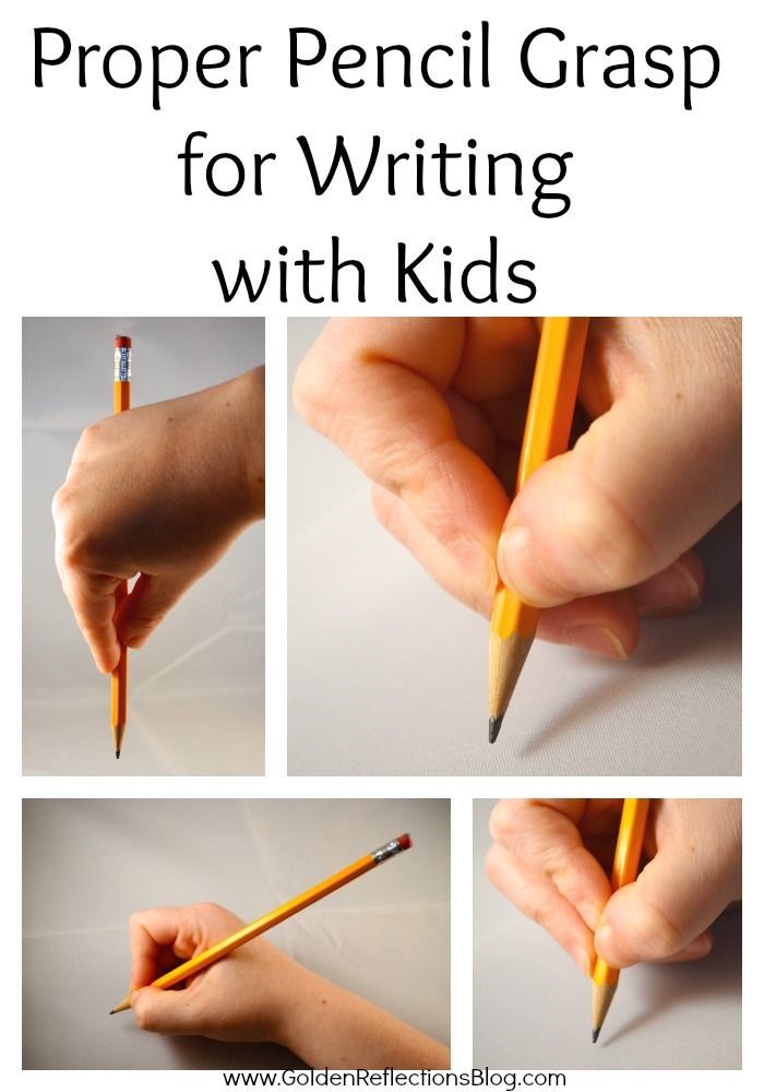proper pencil grasp for writing with kids