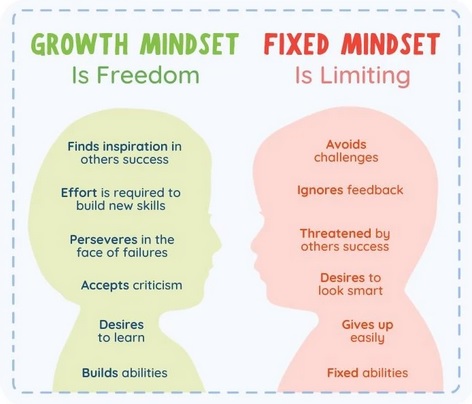 Growth Mindset And Fixed Mindset